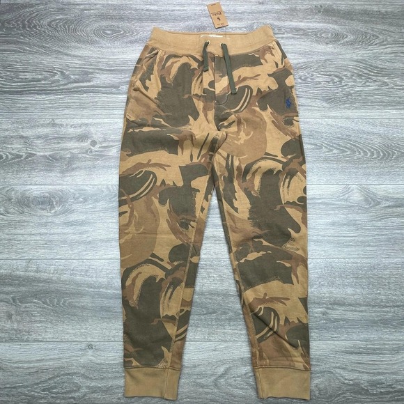 Polo Ralph Lauren Sweatpants Mens Small Camo Joggers Denim & Supply Fleece